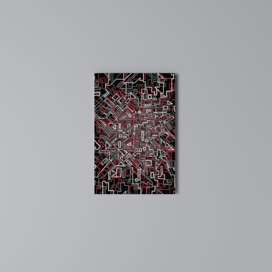 BROKEN LINES Quadro em tela vertical