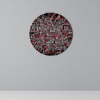 BROKEN LINES Round Wall Art