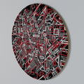BROKEN LINES Round Wall Art