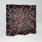 BROKEN LINES Decorative 5-Panel Room Divider