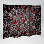 BROKEN LINES 6-Panel Room Divider