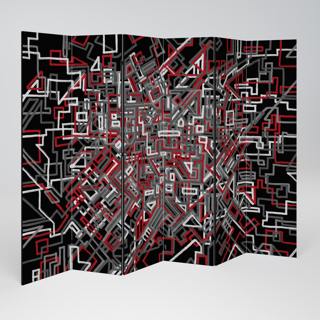 BROKEN LINES Biombo Decorativo de 6 Painéis