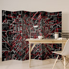 BROKEN LINES 6-Panel Room Divider