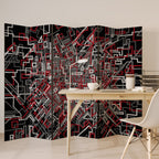 BROKEN LINES Biombo Decorativo de 6 Painéis