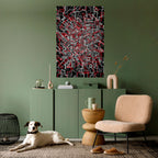 BROKEN LINES Peel and Stick Vertical Poster