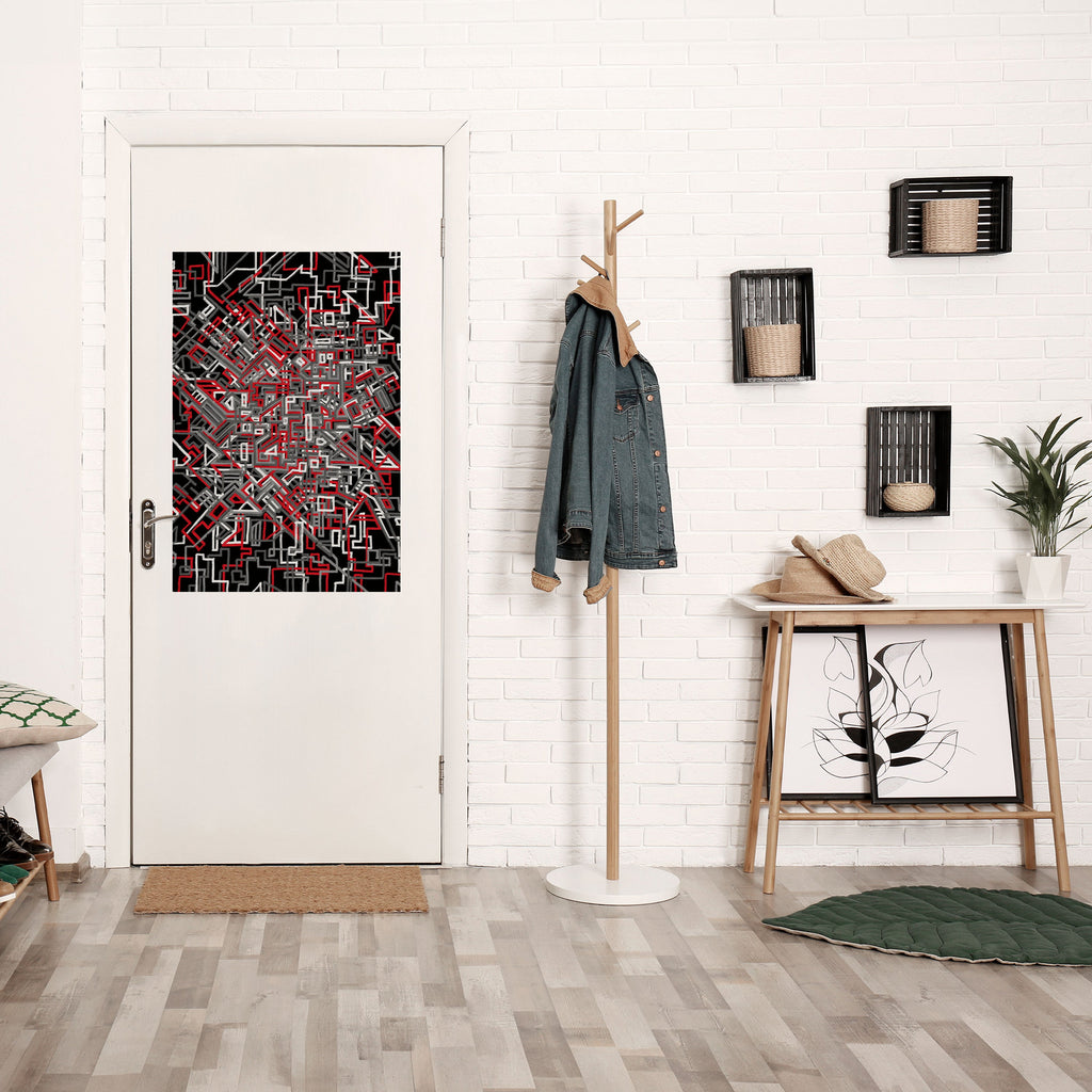 BROKEN LINES Peel and Stick Vertical Poster