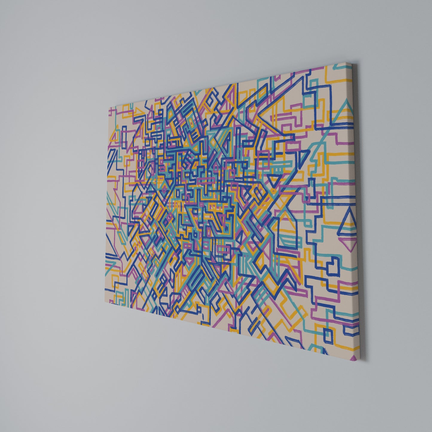 MEMORIES MAP Horizontal Canvas Print