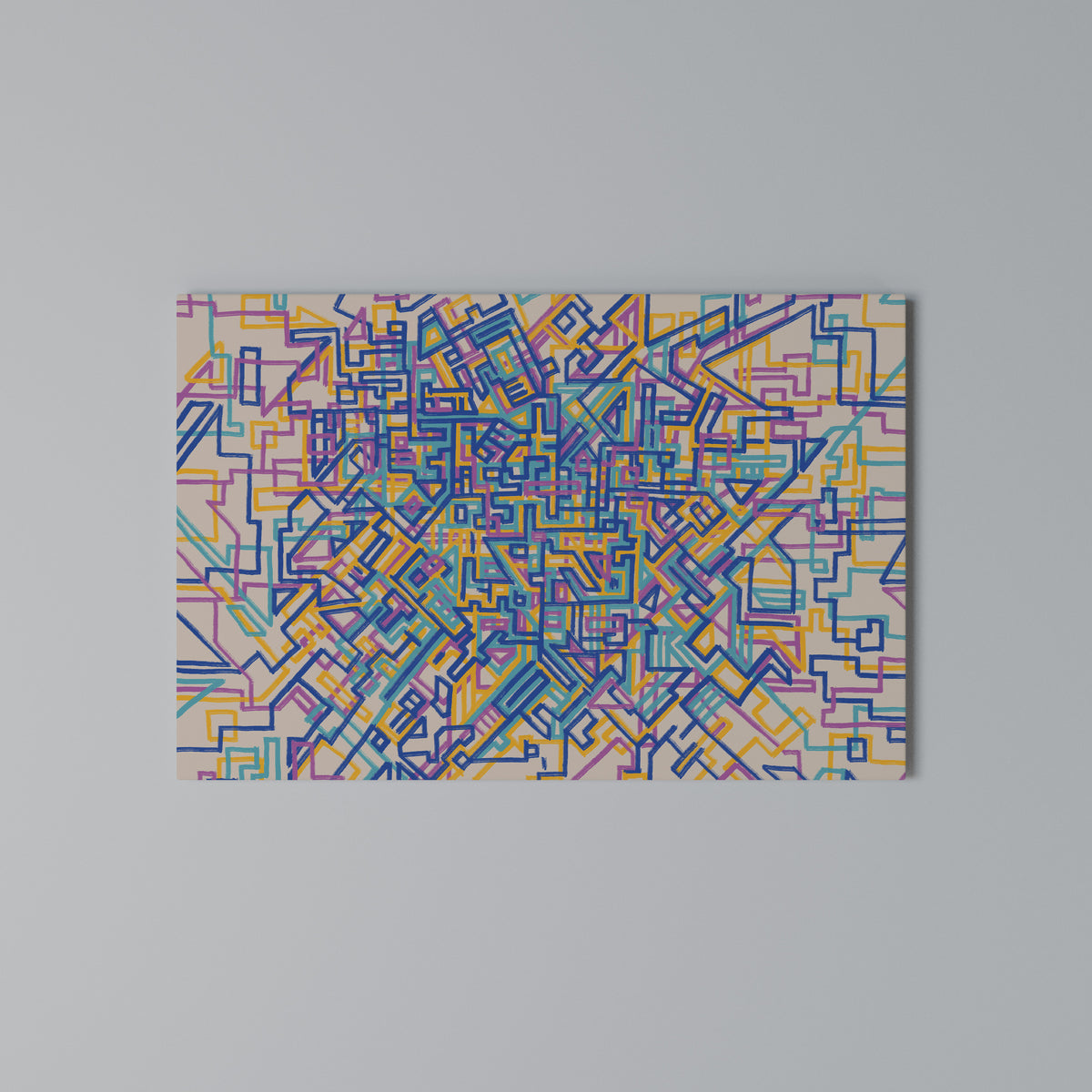 MEMORIES MAP Horizontal Canvas Print