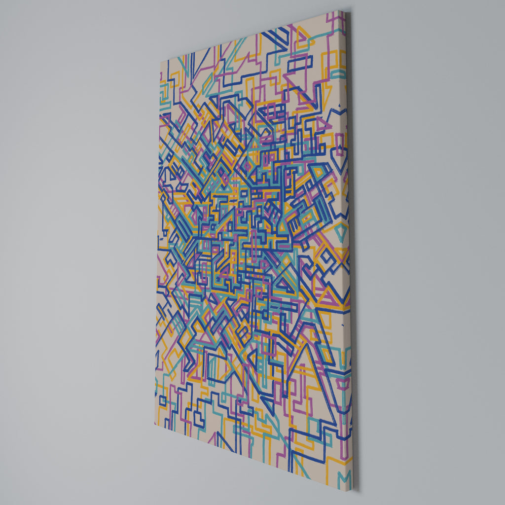 MEMORIES MAP Quadro em tela vertical