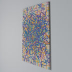 MEMORIES MAP Quadro em tela vertical
