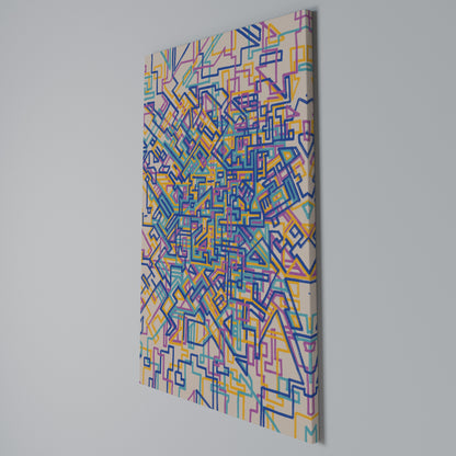 MEMORIES MAP Quadro em tela vertical