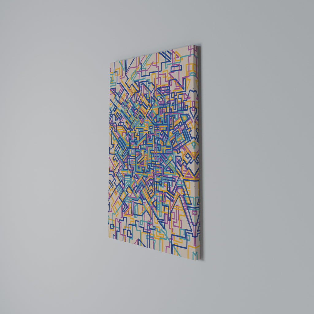 MEMORIES MAP Quadro em tela vertical