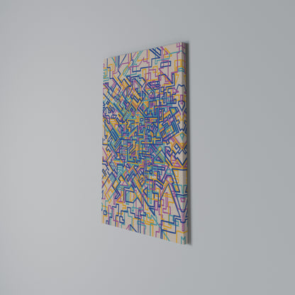 MEMORIES MAP Quadro em tela vertical