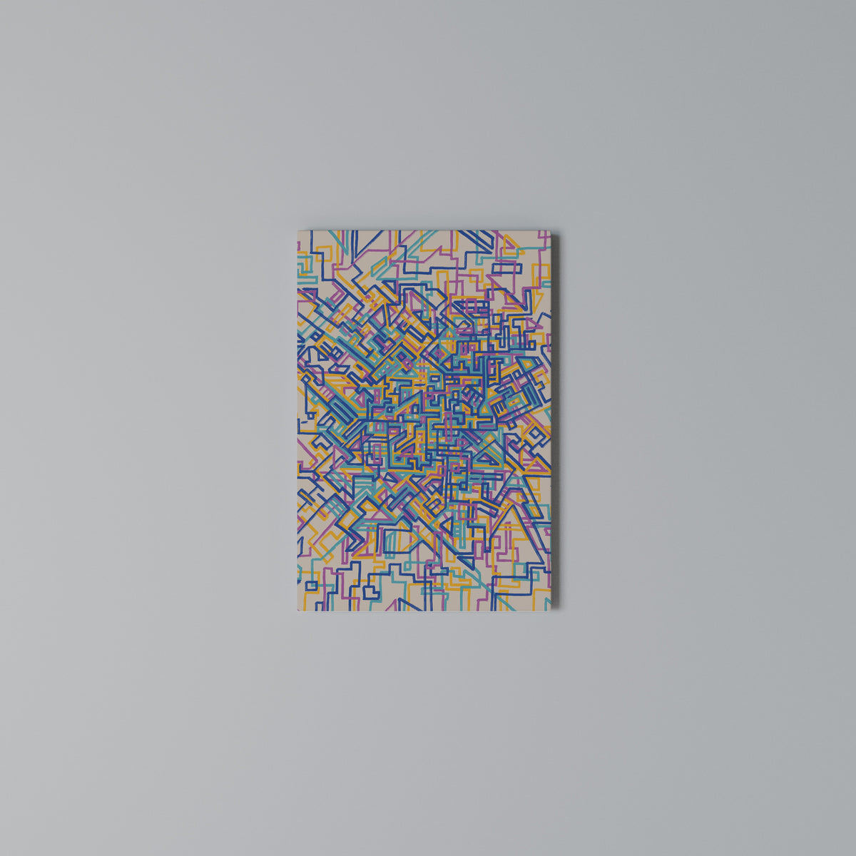 MEMORIES MAP Quadro em tela vertical