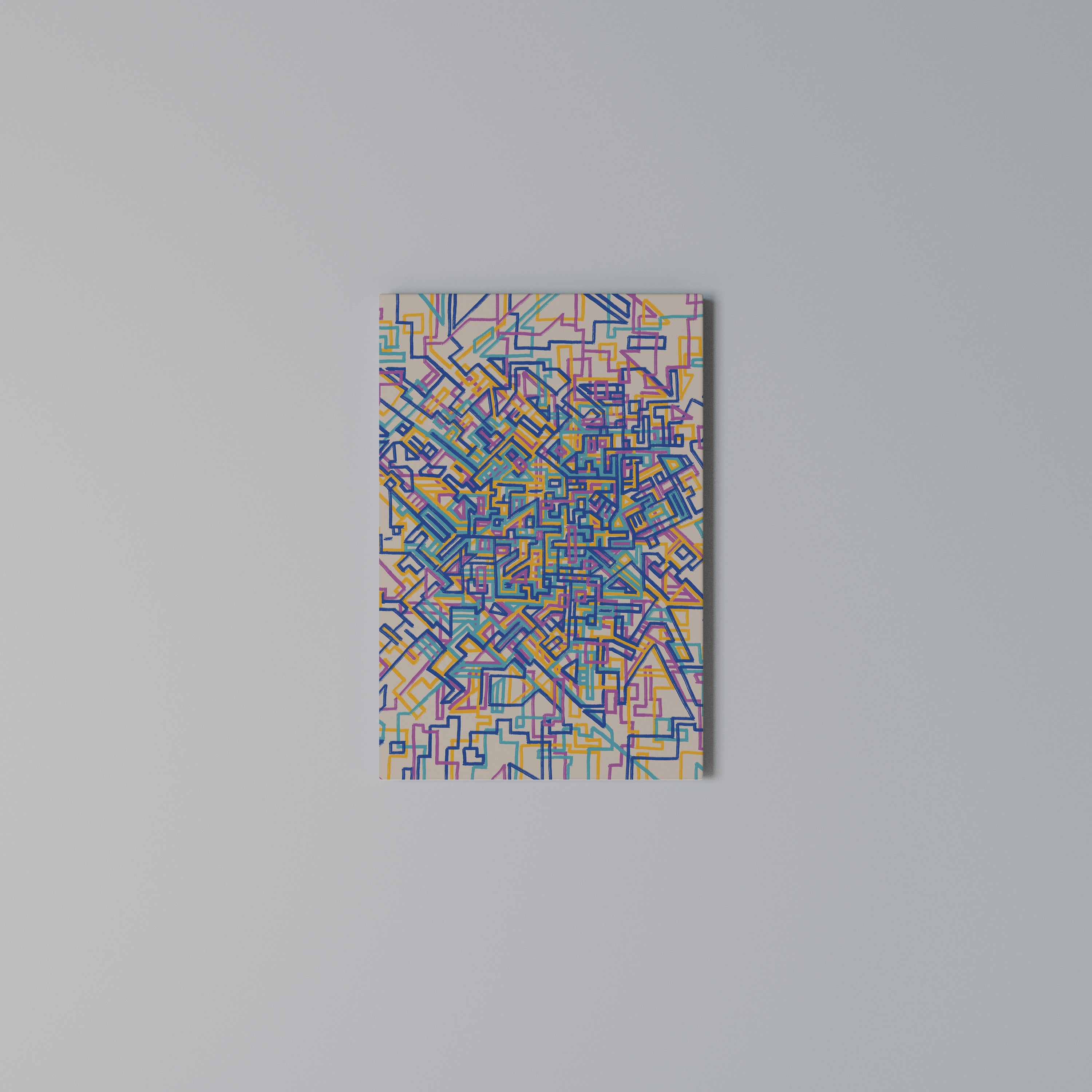 MEMORIES MAP Quadro em tela vertical