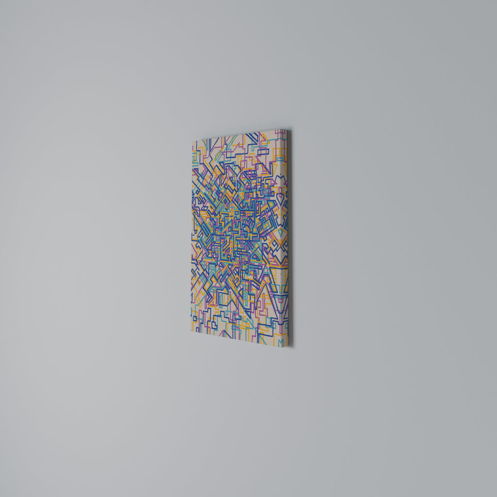 MEMORIES MAP Quadro em tela vertical
