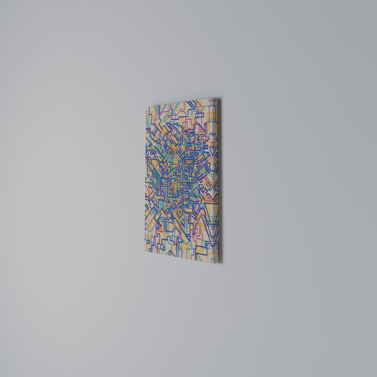 MEMORIES MAP Quadro em tela vertical