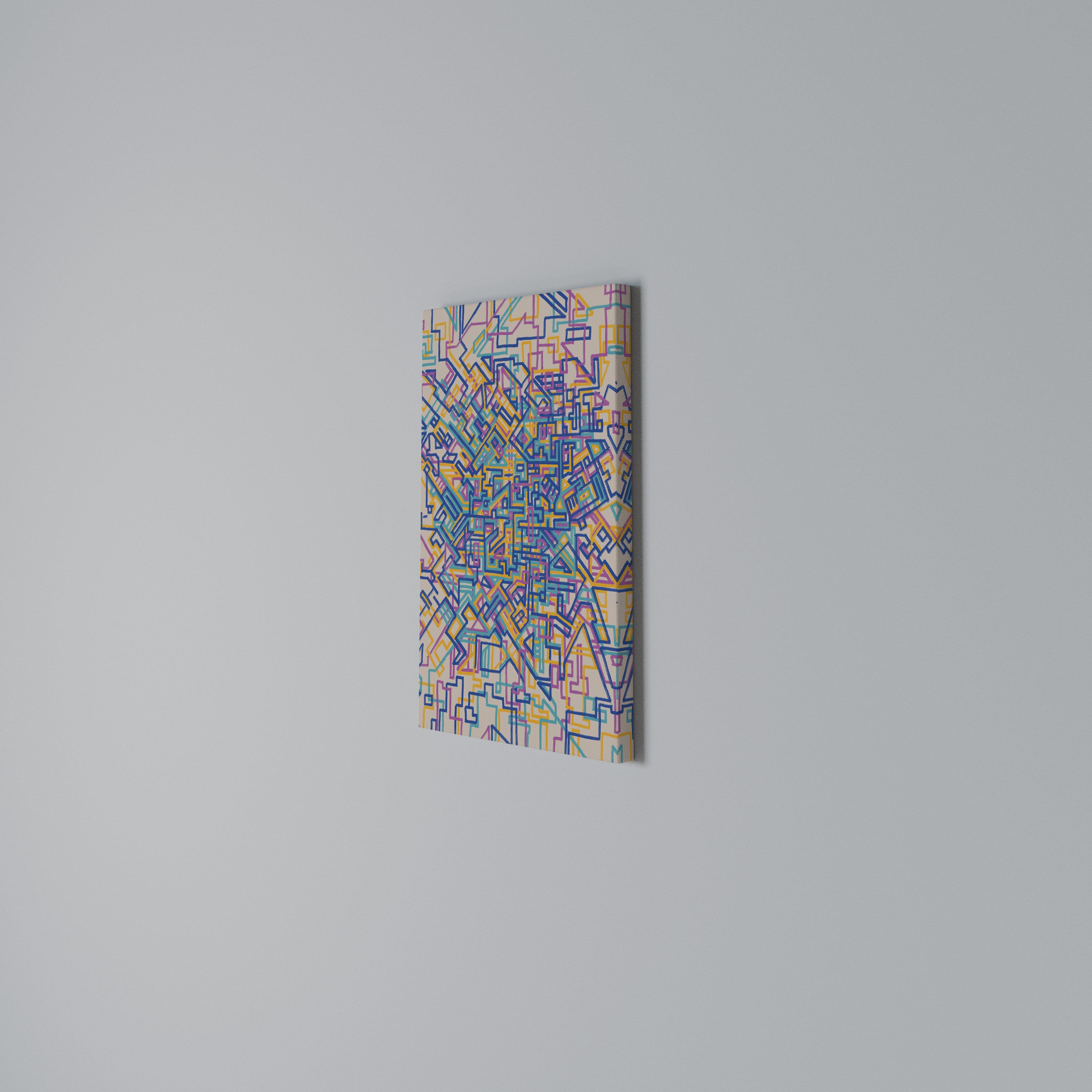 MEMORIES MAP Quadro em tela vertical