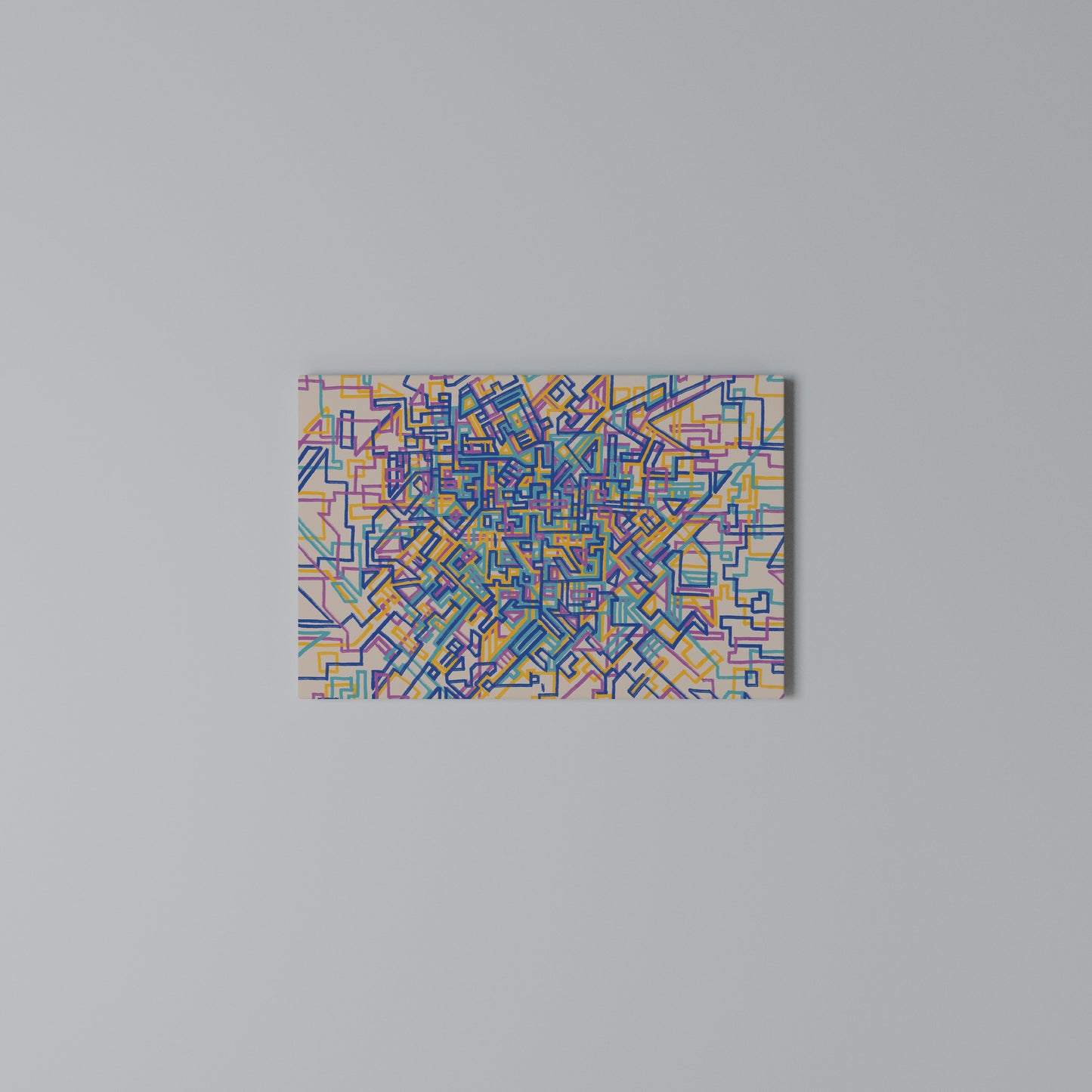 MEMORIES MAP Horizontal Canvas Print