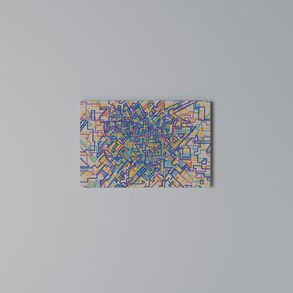 MEMORIES MAP Horizontal Canvas Print