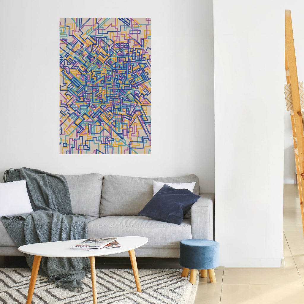 MEMORIES MAP Poster Vertical Autocolante