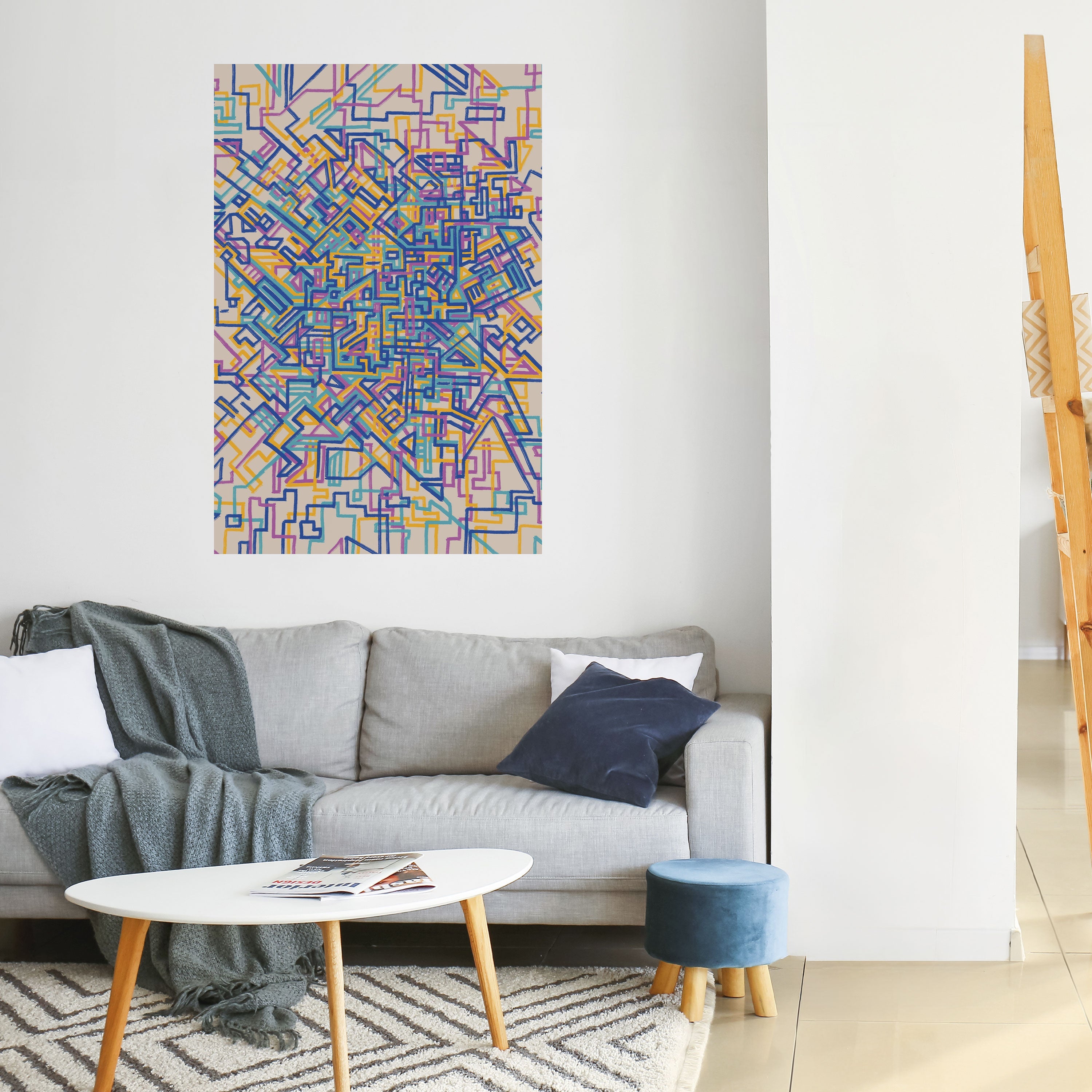 MEMORIES MAP Poster Vertical Autocolante