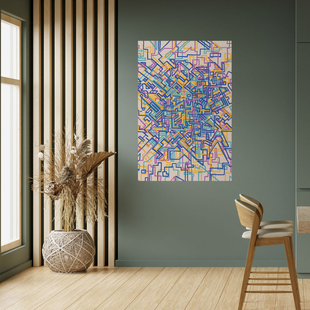 MEMORIES MAP Poster Vertical Autocolante