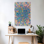 MEMORIES MAP Poster Vertical Autocolante