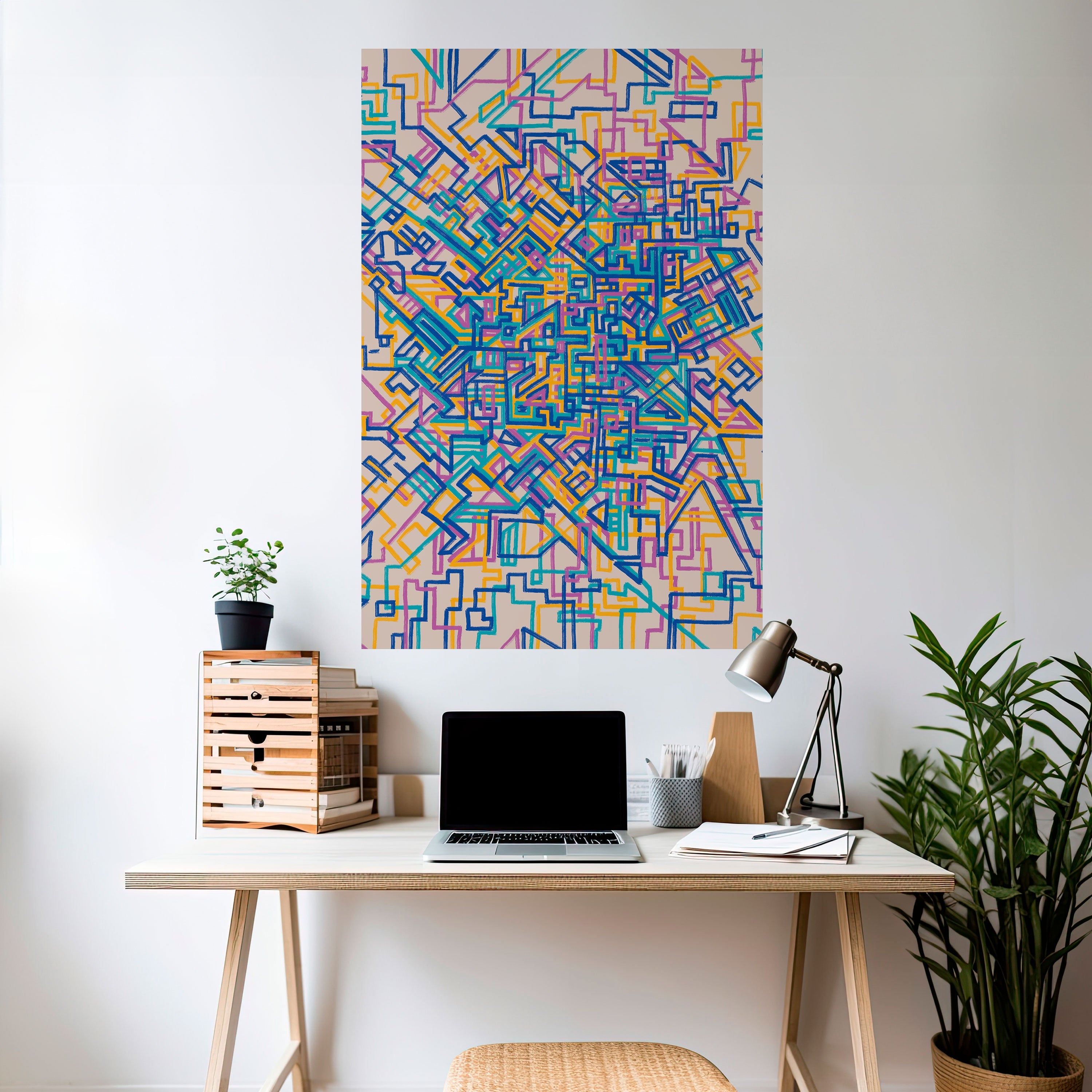 MEMORIES MAP Poster Vertical Autocolante