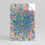 MEMORIES MAP Poster Vertical Autocolante