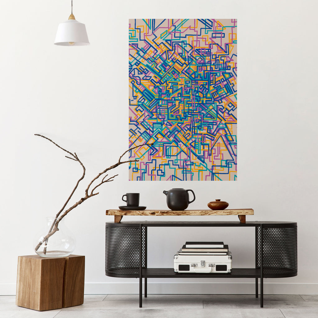 MEMORIES MAP Poster Vertical Autocolante