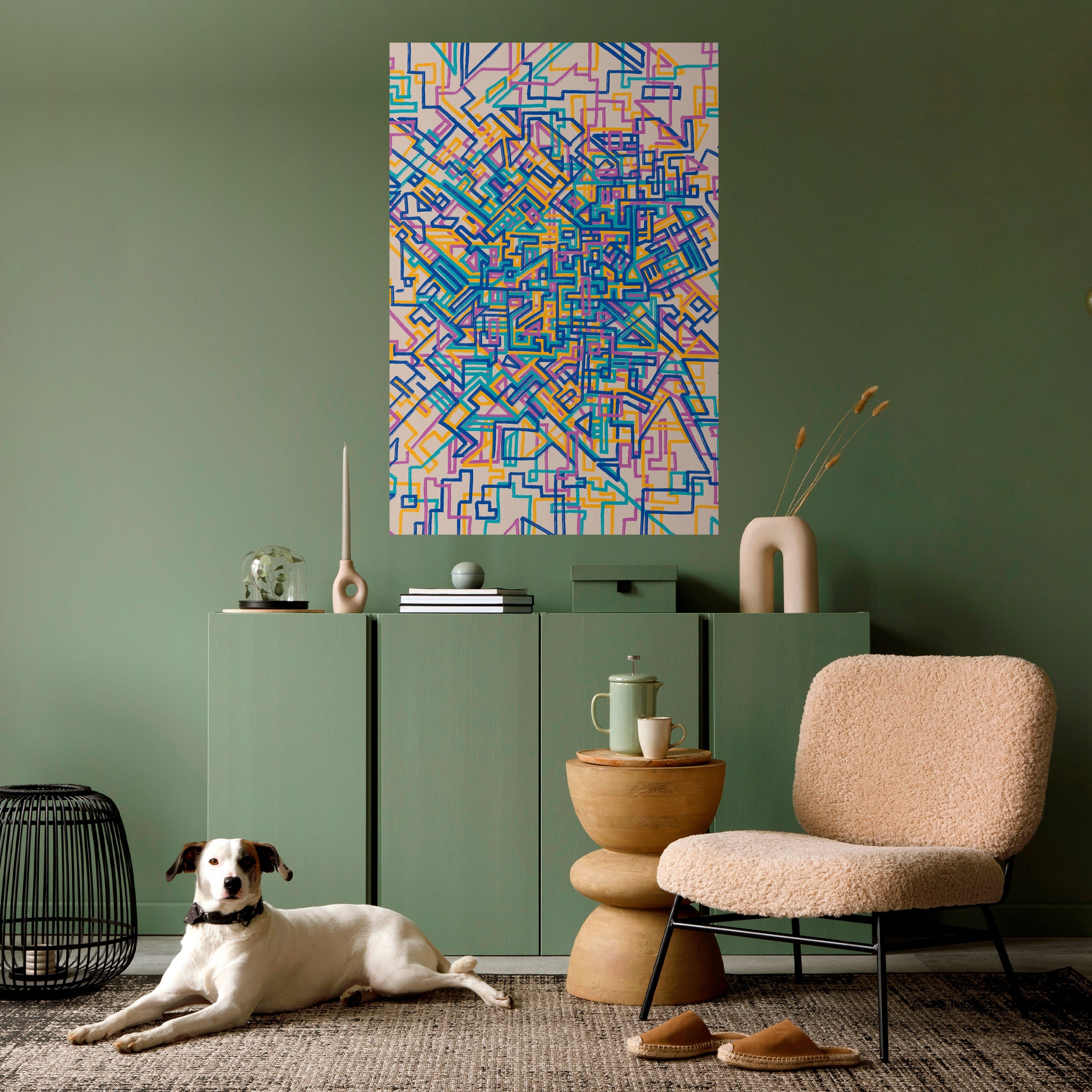 MEMORIES MAP Poster Vertical Autocolante