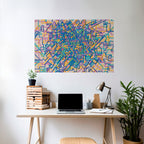 MEMORIES MAP Peel and Stick Horizontal Poster