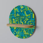 NOSTALGIC MEMORIES Prateleira Oval Decorativa em Efeito Carvalho