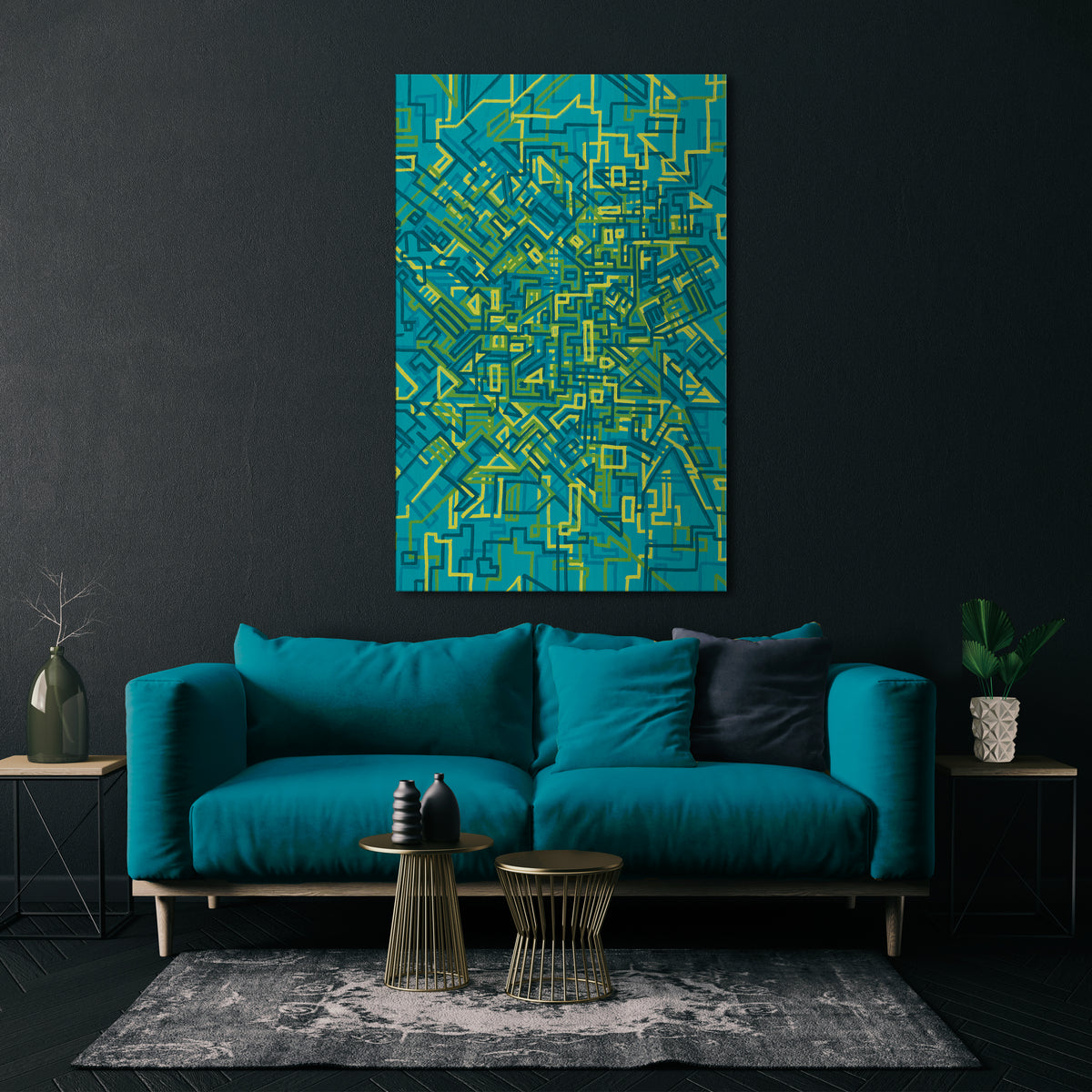 NOSTALGIC MEMORIES Quadro em tela vertical