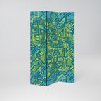 NOSTALGIC MEMORIES Biombo Decorativo de 3 Painéis