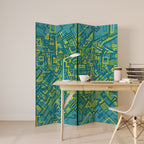 NOSTALGIC MEMORIES Decorative 4-Panel Room Divider