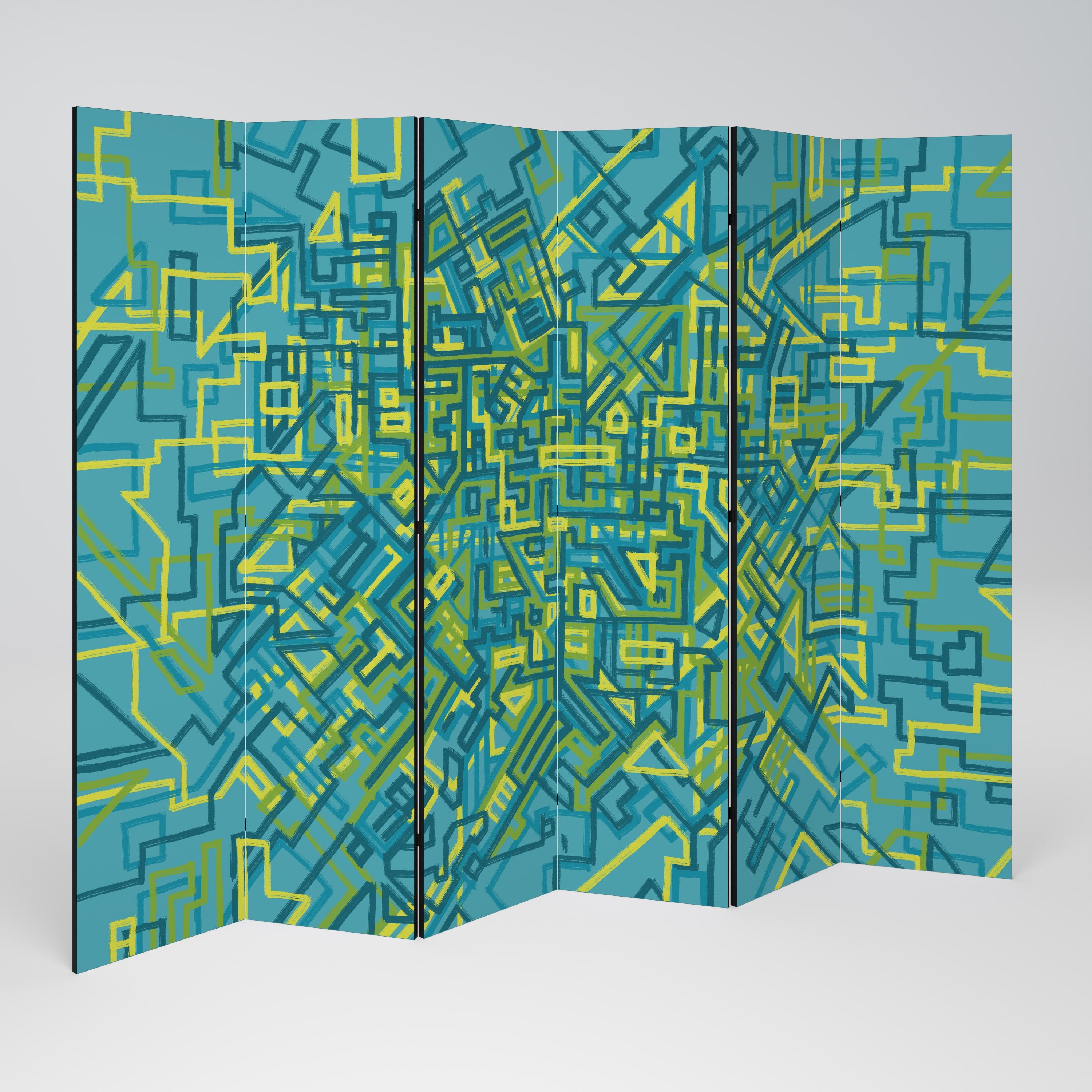 NOSTALGIC MEMORIES Biombo Decorativo de 6 Painéis