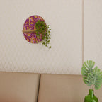 LOVELY MEMORIES Prateleira Oval Decorativa em Efeito Carvalho