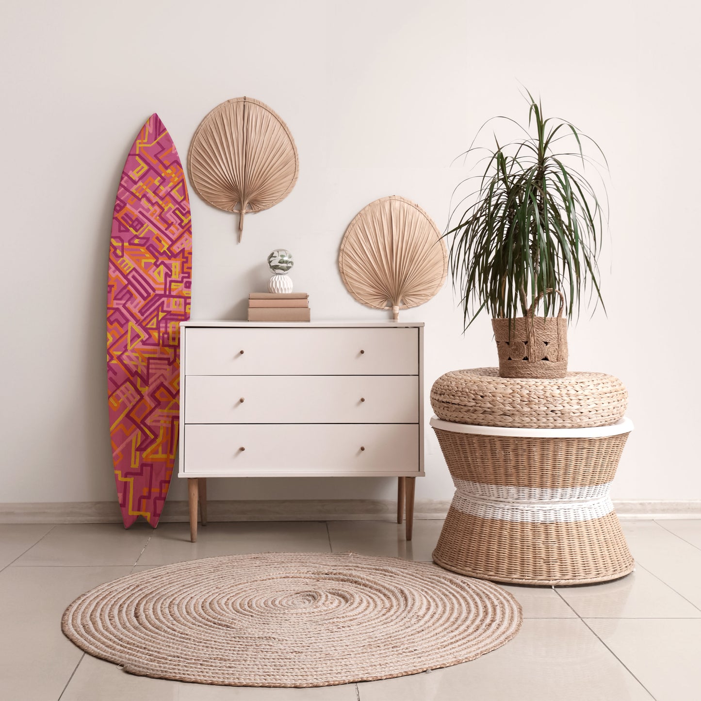 LOVELY MEMORIES Painel Decorativo Prancha de Surf