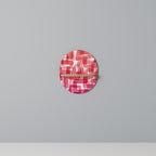 KALEIDOSCOPIC CUBISM Prateleira Oval Decorativa em Efeito Carvalho