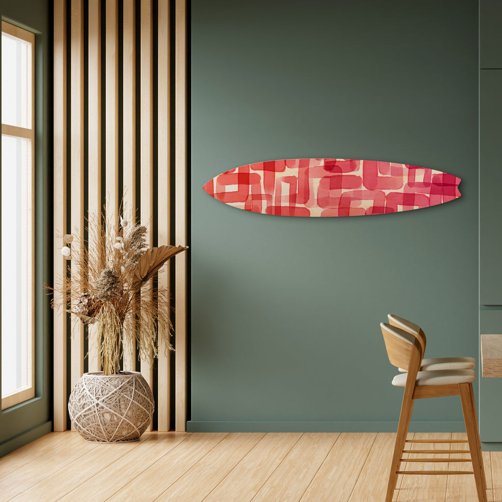 KALEIDOSCOPIC CUBISM Painel Decorativo Prancha de Surf