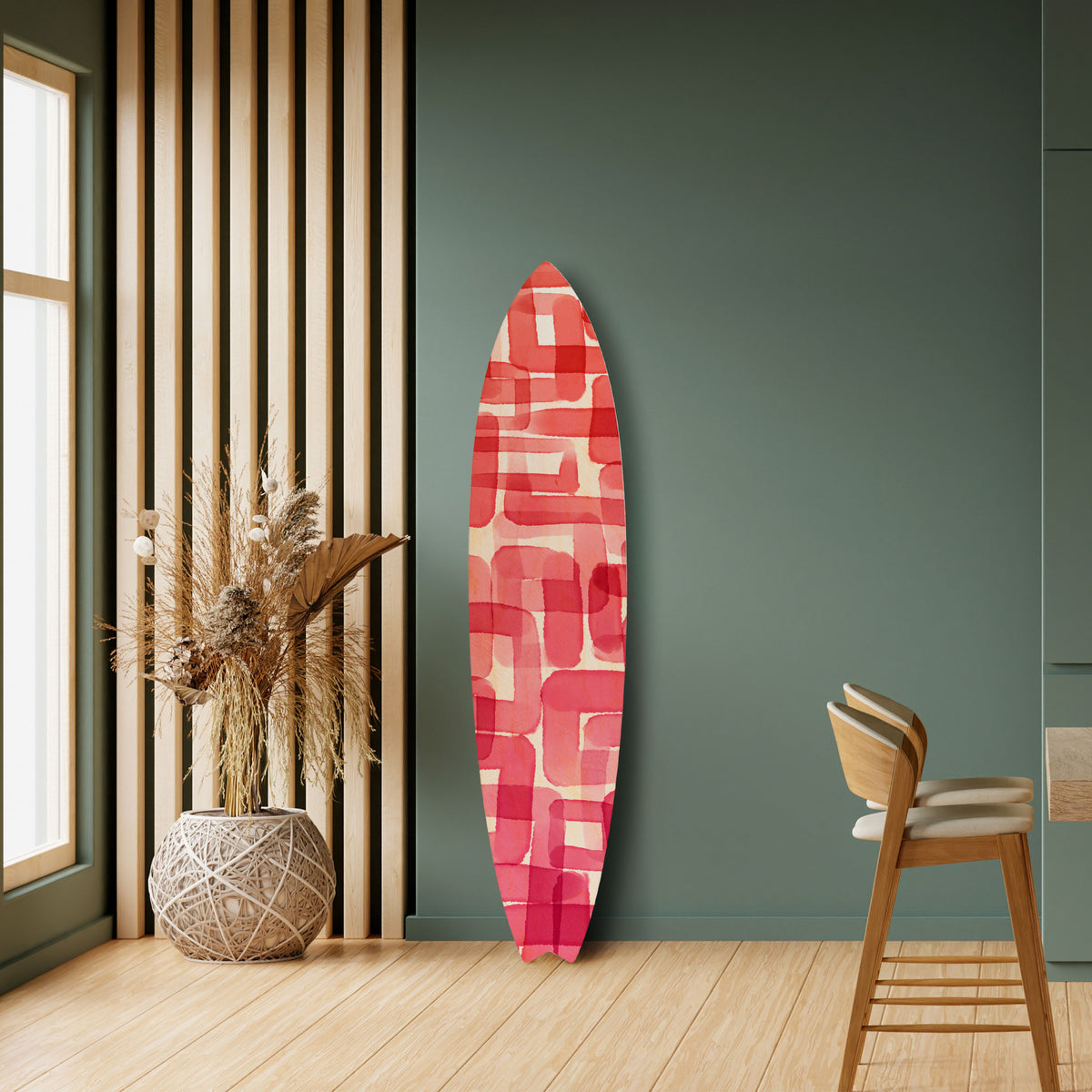 KALEIDOSCOPIC CUBISM Painel Decorativo Prancha de Surf