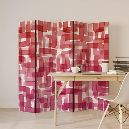 KALEIDOSCOPIC CUBISM 5-Panel Room Divider