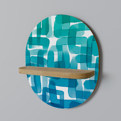 TURQUOISE RECTANGLES Prateleira Artística