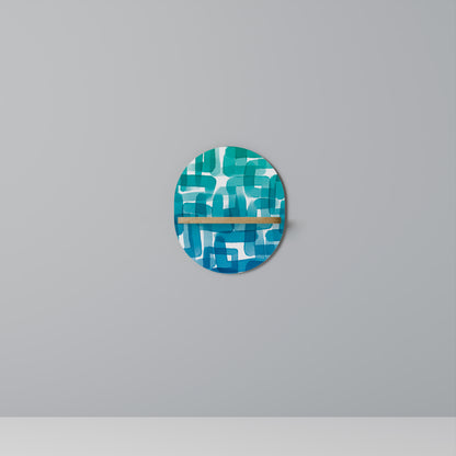 TURQUOISE RECTANGLES Prateleira Artística