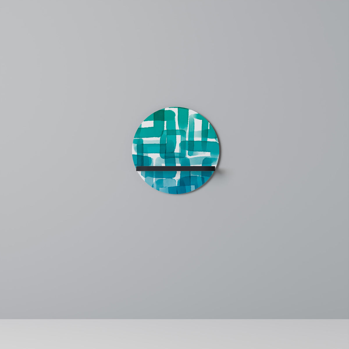 TURQUOISE RECTANGLES Prateleira Artística