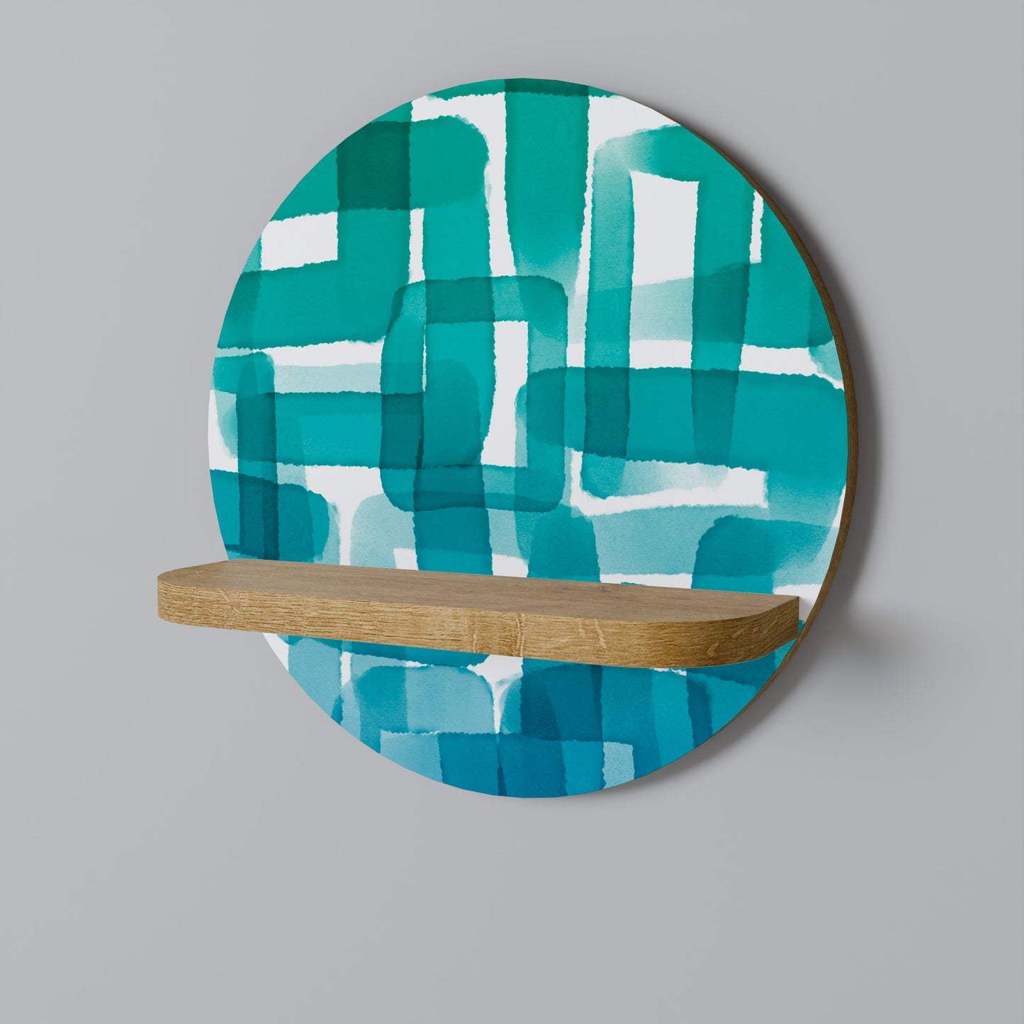 TURQUOISE RECTANGLES Prateleira Artística