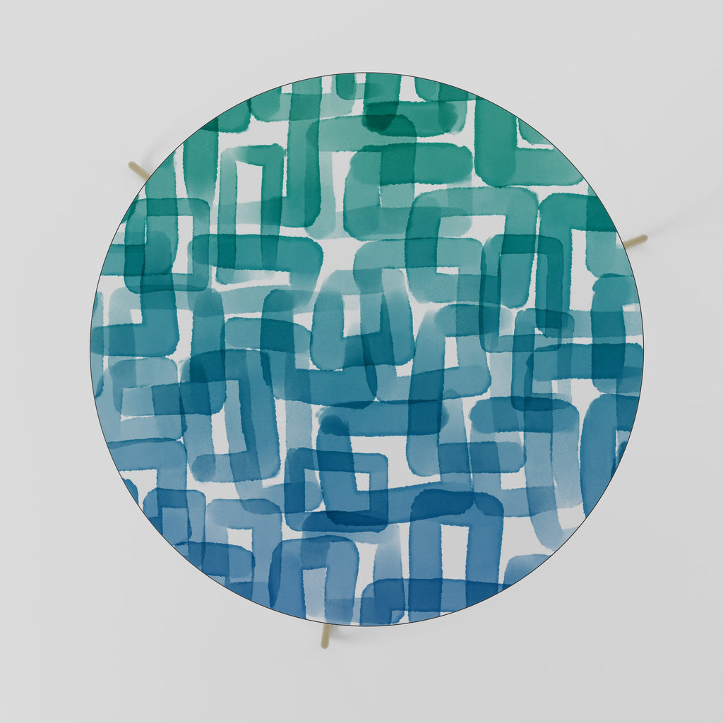 TURQUOISE RECTANGLES Coffee Table 69