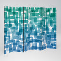 TURQUOISE RECTANGLES Biombo de 6 Painéis